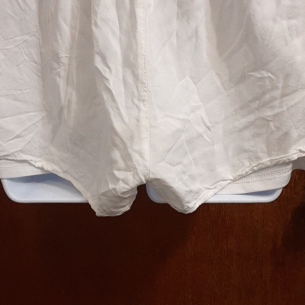 Love Riche Women's Long Sleeve White Embroidered Sleeve Body Suit Size Small - Picture 7 of 11